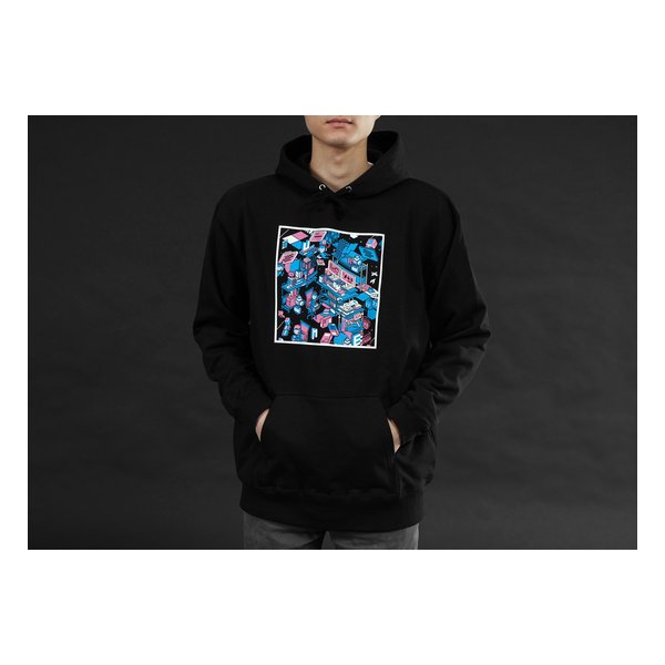 Bauhutte バウヒュッテアーティストコラボパーカー レッド