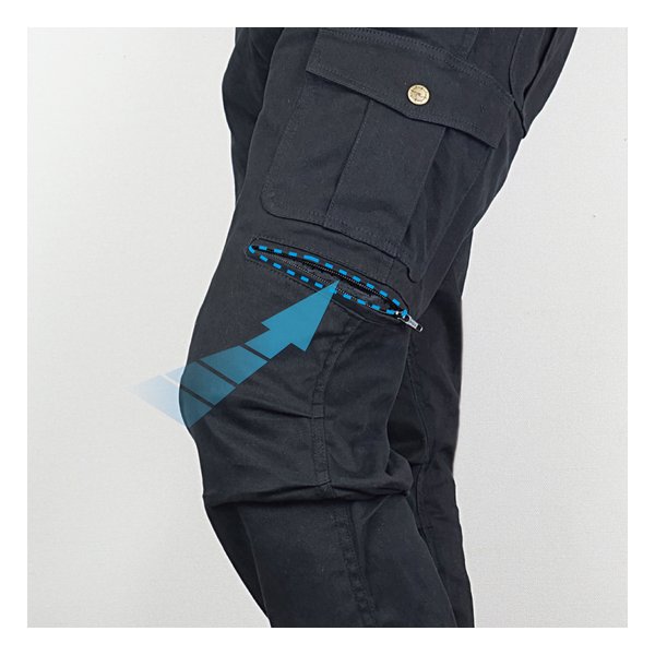 ROUGH&ROAD ラフアンドロードライドフィットカーゴストレッチコットンパンツルーズフィット ブラック/MWサイズ RR7476LF/BLACK/MW(2491059)送料無料_6
