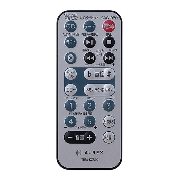 TOSHIBA 東芝AUREX CDラジオカセットレコーダー SD/USB/CD/シルバー AX