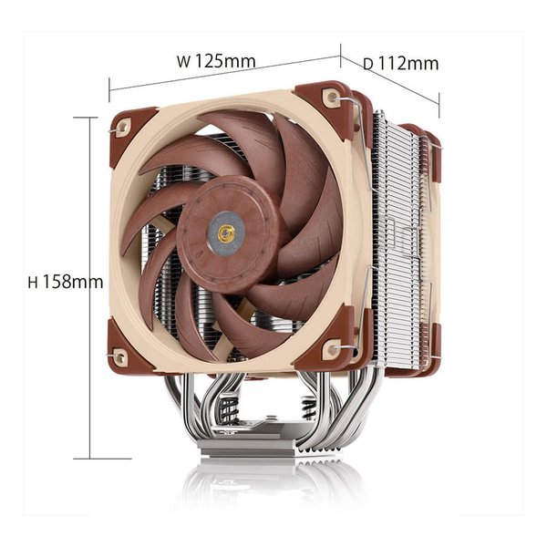 Noctua ノクチュアPWM 搭載 高性能 静音 プレミアム CPUクーラー 120mm ブラウン NH-U12A(2510241)代引不可 送料無料_1