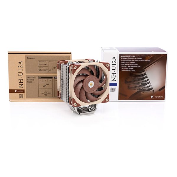 Noctua ノクチュアPWM 搭載 高性能 静音 プレミアム CPUクーラー 120mm ブラウン NH-U12A(2510241)代引不可 送料無料_3