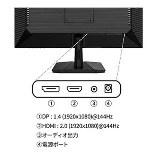 JAPANNEXT ジャパンネクスト24.5インチゲーミングモニター JN-IPS245G144F(2675913)送料無料_13