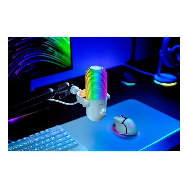 Razer レーザーSeiren V3 Chroma White Edition ゲーミングマイク RZ19