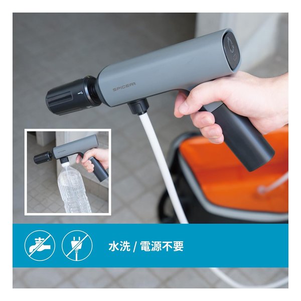 SYGN HOUSE サインハウスSPICERR ポケッタブル高圧洗浄機 SWU-201 BK(2658388)送料無料_2