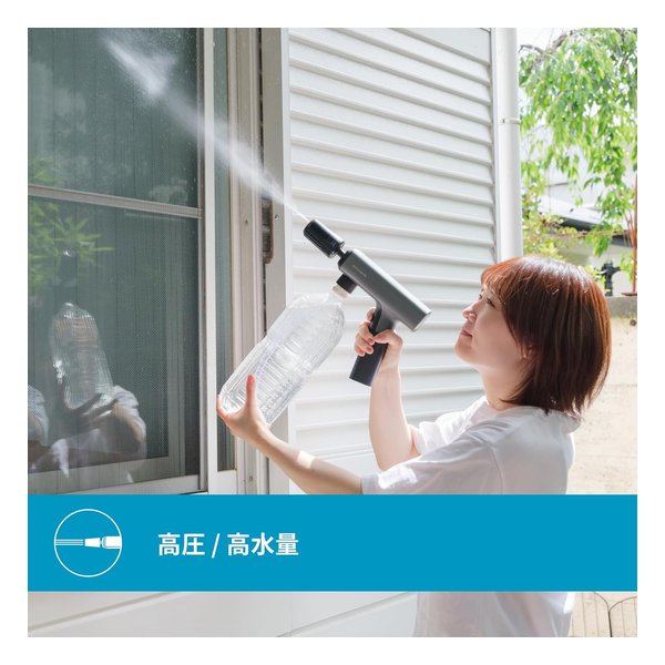 SYGN HOUSE サインハウスSPICERR ポケッタブル高圧洗浄機 SWU-201 BK(2658388)送料無料_6