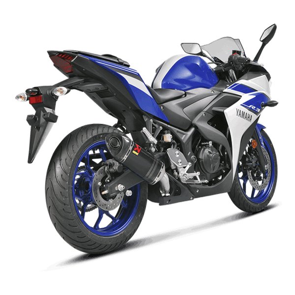 ヤマハYZF-R25 アクラポビッチ スリップオン　マフラーJMCAガスケット付 AKRAPOVIC アクラポビッチスリップオンライン カーボン JMCA YZF-R25
