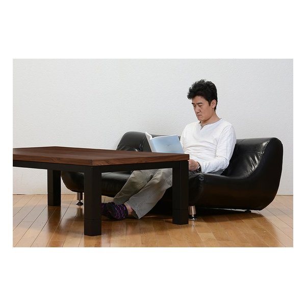 萩原 ハギハラリビングコタツ 幅105cm 高さ4段階調節 コード収納ボックス付き ジェスタK105WN(2520433)代引不可_12