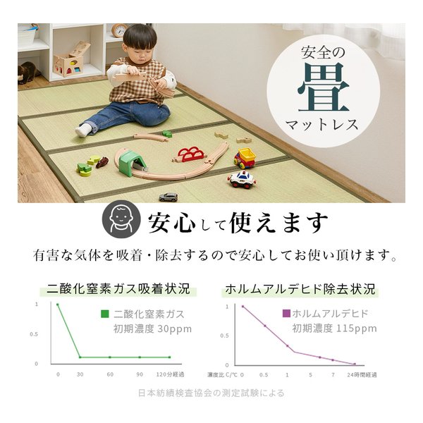 萩原 ハギハラ畳シングルベッド 高さ3段階/ロングサイズ/2口コンセント付/ナチュラル/鞍馬 WB-7727S-NAクラマ(2656192)代引不可_6