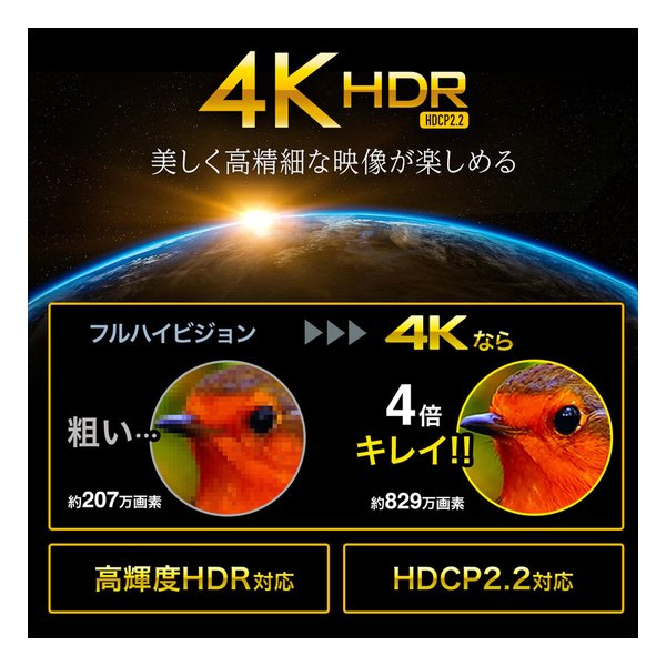 SANWA SUPPLY サンワサプライ4K/60Hz・HDR対応HDMI分配器 8分配 VGA-HDRSP8(2663680)代引不可 送料無料_6