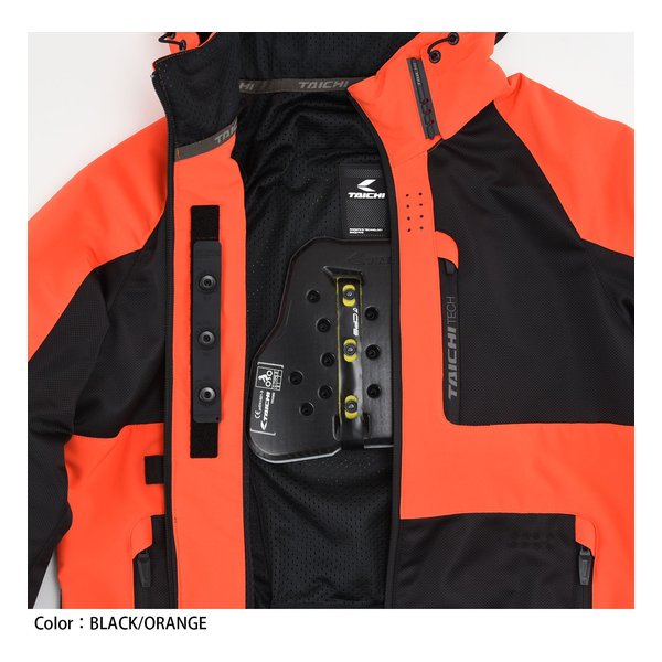 RS TAICHI アールエスタイチバイク用 春夏 エアー パーカ ブラック/カーキ/Lサイズ RSJ354/BLACK/KHAKI/L(2643547)送料無料_3