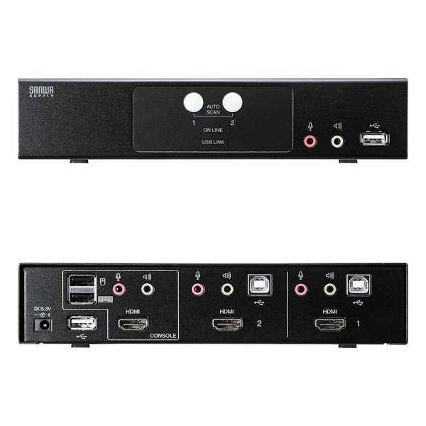 SANWA SUPPLY サンワサプライHDMI対応パソコン自動切替器 2:1 SW-KVM2HHC(2663636)代引不可 送料無料_6