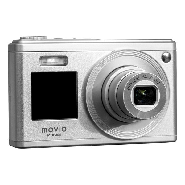 movio（モヴィオ）光学ズーム6X搭載 デュアル液晶デジタルカメラ MOP300(2623493)送料無料_1