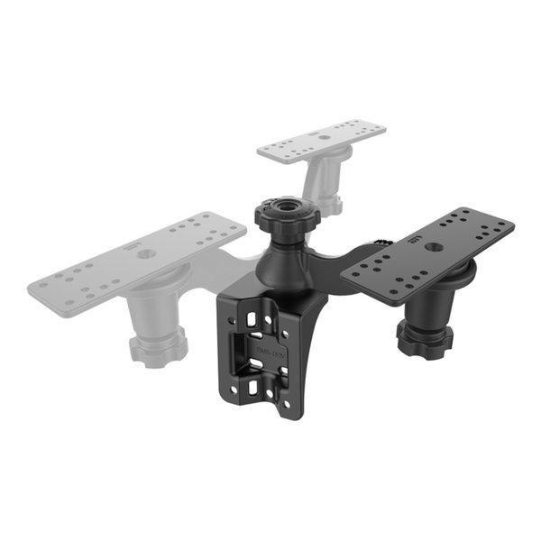 RAM MOUNTS ラムマウント魚探マウント M セット バーチカルベース スイング式 プレートサイズ158.7x50.8mm RAM-109VU(2635695)代引不可 送料無料