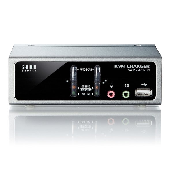 SANWA SUPPLY サンワサプライUSB・PS/2コンソール両対応パソコン自動切替器 2: SW-KVM2HVCN(2663638)代引不可 送料無料_10