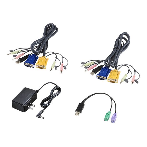 SANWA SUPPLY サンワサプライUSB・PS/2コンソール両対応パソコン自動切替器 2: SW-KVM2HVCN(2663638)代引不可 送料無料_3