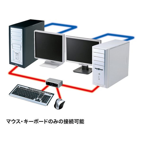 SANWA SUPPLY サンワサプライUSB・PS/2コンソール両対応パソコン自動切替器 2: SW-KVM2HVCN(2663638)代引不可 送料無料_9