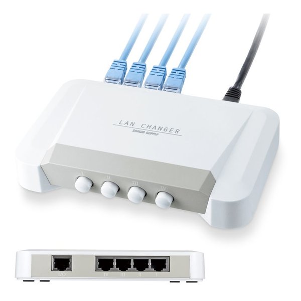 SANWA SUPPLY サンワサプライLAN切替器 4回路 SW-LAN41(2324680)代引不可 送料無料