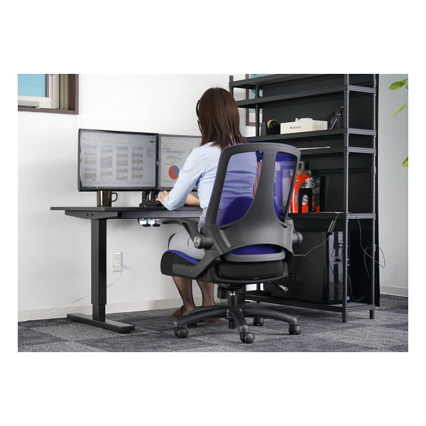 Bauhutte バウヒュッテゲーミングメッシュチェア ブルー G-130-BU(2508059)代引不可_6