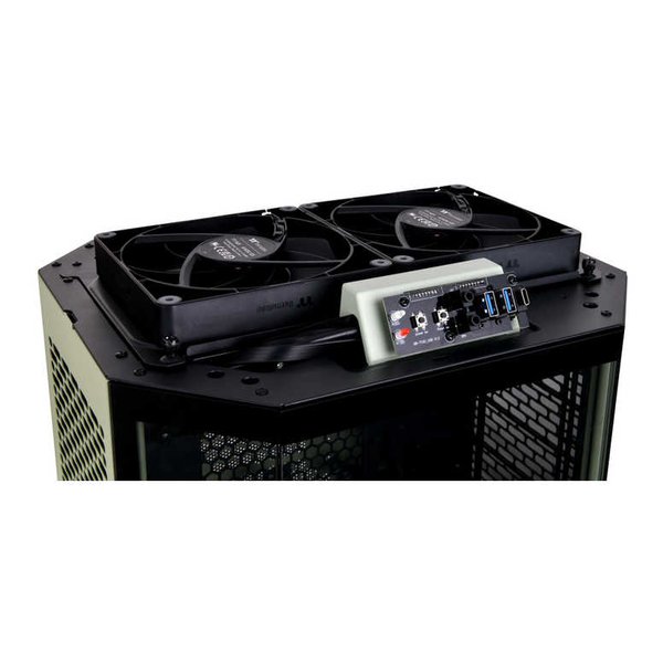 thermaltake サーマルテイクThe Tower 300 Matcha Green 3面強化ガラスパネル採用 八角柱型 Micro-ATX PCケース CA-1Y4-00SEWN-00(2654310)代引不可 送料無料_18