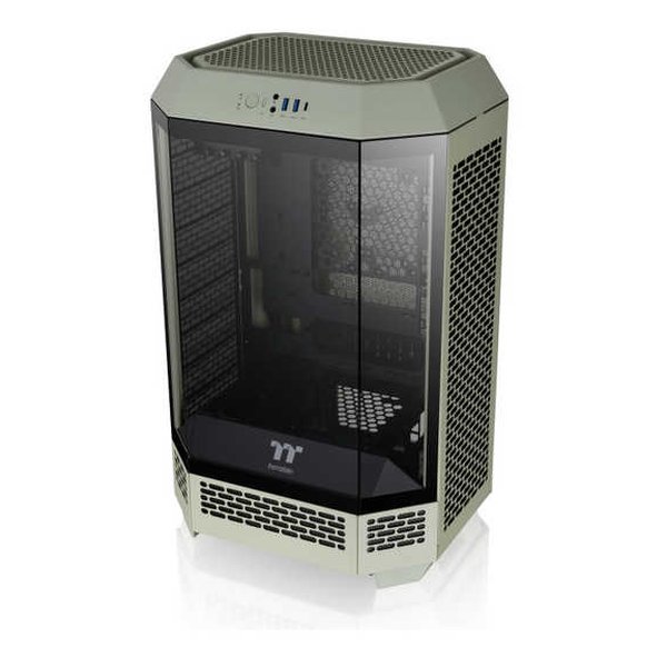 thermaltake サーマルテイクThe Tower 300 Matcha Green 3面強化ガラスパネル採用 八角柱型 Micro-ATX PCケース CA-1Y4-00SEWN-00(2654310)代引不可 送料無料_2