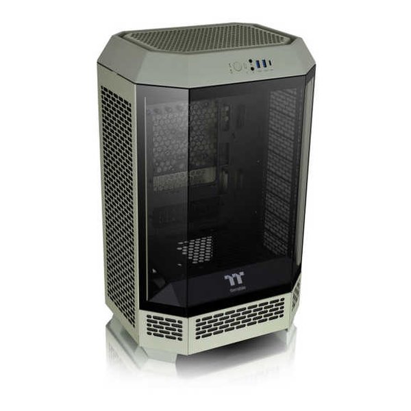 thermaltake サーマルテイクThe Tower 300 Matcha Green 3面強化ガラスパネル採用 八角柱型 Micro-ATX PCケース CA-1Y4-00SEWN-00(2654310)代引不可 送料無料_3