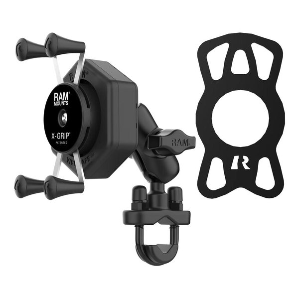 RAM MOUNTS ラムマウント防振Xグリップ S ＆U字クランプベースセット ショートアーム φ12.7-31.75mm対応 RAM-B-149Z-A-UN7-462(2635703)代引不可 送料無料_1