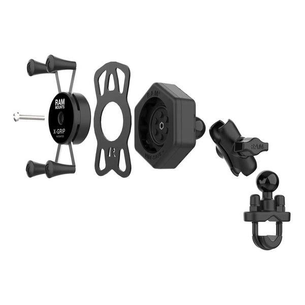 RAM MOUNTS ラムマウント防振Xグリップ S ＆U字クランプベースセット ショートアーム φ12.7-31.75mm対応 RAM-B-149Z-A-UN7-462(2635703)代引不可 送料無料_3