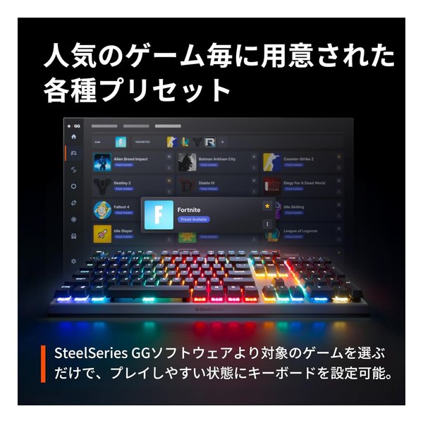 steelseries スティールシリーズApex Pro TKL Wireless Gen 3 JP 64876J(2623281)送料無料_12