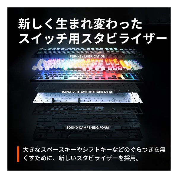 steelseries スティールシリーズApex Pro TKL Wireless Gen 3 JP 64876J(2623281)送料無料_8