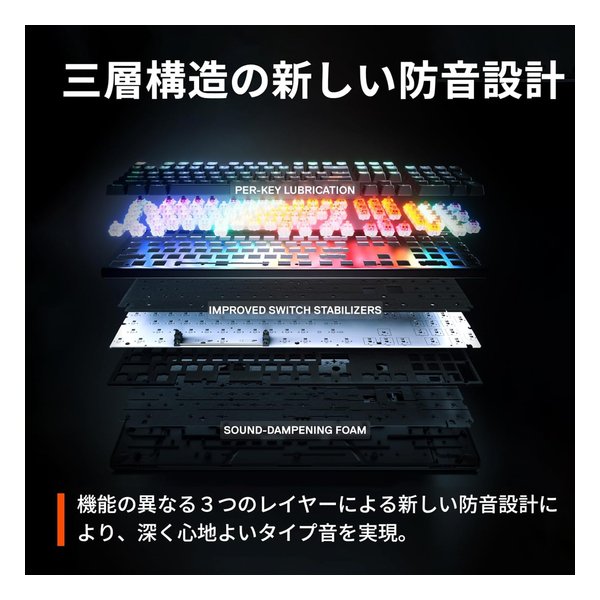 steelseries スティールシリーズApex Pro TKL Wireless Gen 3 JP 64876J(2623281)送料無料_9