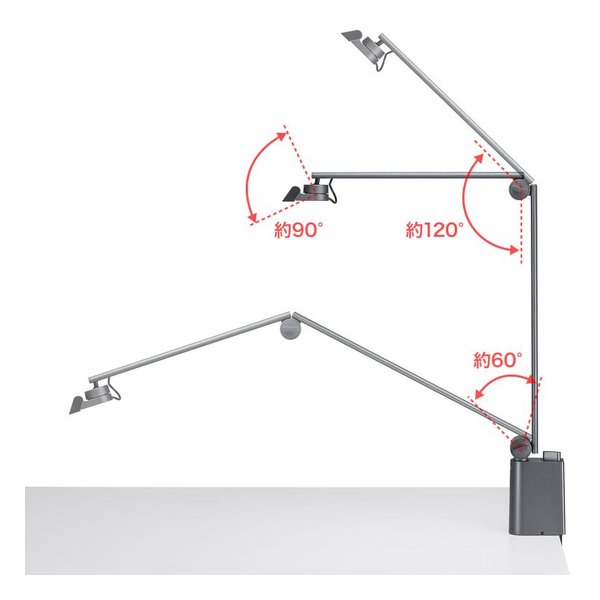 SANWA SUPPLY サンワサプライクランプ固定式LEDデスクライト LED-DESK2GM(2663685)代引不可 送料無料_14