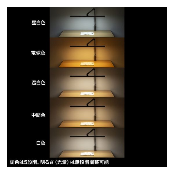 SANWA SUPPLY サンワサプライクランプ固定式LEDデスクライト LED-DESK2GM(2663685)代引不可 送料無料_9