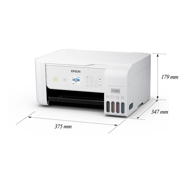 EPSON エプソンA4カラーインクジェット複合機 エコタンク搭載モデル 1.44型液晶 スマホ対応 ホワイト EP-M476T(2587309)送料無料
