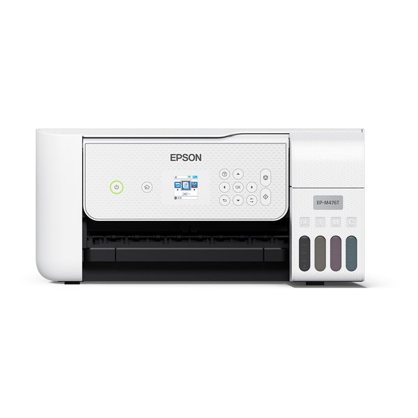 EPSON エプソンA4カラーインクジェット複合機 エコタンク搭載モデル 1.44型液晶 スマホ対応 ホワイト EP-M476T(2587309)送料無料
