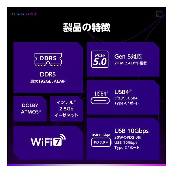 ASUS エイスースDOS/Vマザーボード ROG STRIX X870-A GAMING WIFI(2623467)送料無料_15