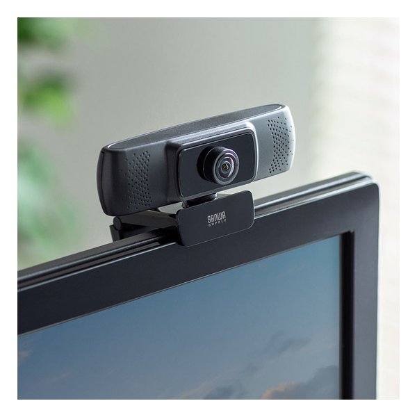 SANWA SUPPLY サンワサプライ会議用ワイドレンズWEBカメラ USB接続 150°超広角 マイク内蔵 Skype対応 3mケーブル CMS-V43BK-3(2502002)代引不可 送料無料_3