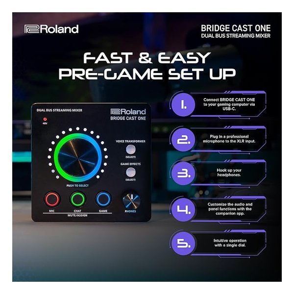 Roland ローランドBRIDGE CAST ONE ゲーミングミキサー BRC-ONE(2623344)送料無料_4
