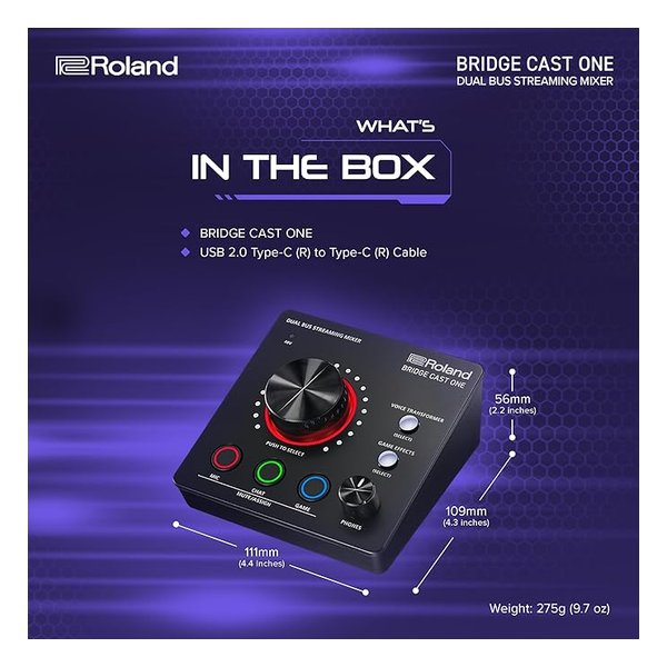 Roland ローランドBRIDGE CAST ONE ゲーミングミキサー BRC-ONE(2623344)送料無料_5