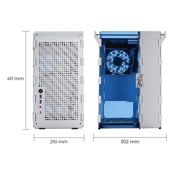 InWin インウィンPOC ONE Mini-ITXタワー/シルバー IW-CS