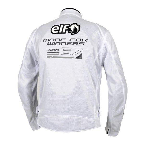 elf エルフバイク用 春夏 エオリアメッシュジャケット ホワイト＆ブラック/Lサイズ EJ-S121/WHITE&BLACK/L(2643377)送料無料_1
