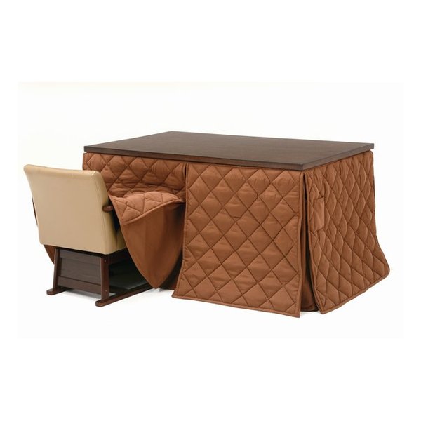 萩原 ハギハラハイタイプ薄掛け布団/こたつ布団 幅105cm 洗える リモコン用ポケット付き マロンFH105(2520481)代引不可 萩原 ハギハラハイタイプ薄掛け布団/こたつ布団 幅105cm 洗える