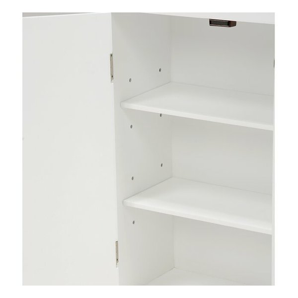 萩原 ハギハラトイレ収納ラック 幅60×奥行16×高さ52cm MTR-6118WH(2519197)代引不可_1