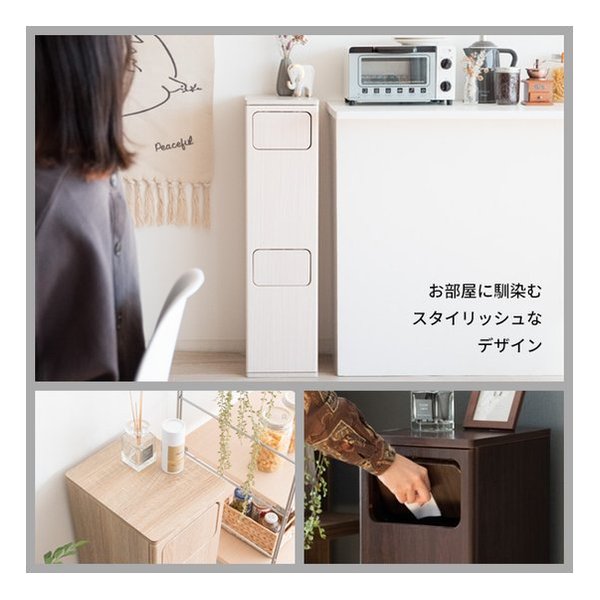 宮武製作所 ミヤタケセイサクジョ2段プッシュダストボックス Empro エンプロー ゴミ箱/各20L/ホワイト DB-960R/ホワイト(2642201)代引不可_2