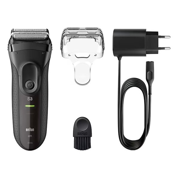 BRAUN ブラウンシェーバー シリーズ3 ブラック 3020S-B(2558099)代引不可 送料無料_1