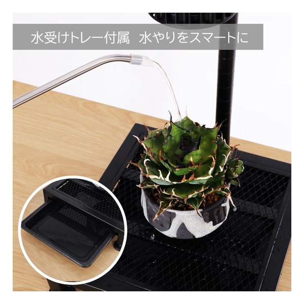 BIBILAB ビビラボ植物育成ライトスタンド・ソロ LPA-P250-BK(2682597)代引不可_6