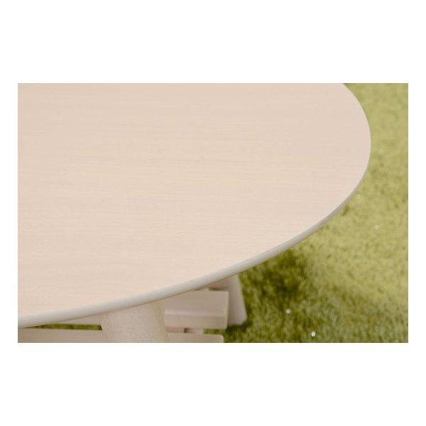 萩原 ハギハラ折れ脚テーブル アカシア ホワイトウォッシュ 幅90×奥行50×高さ33.5cm MT-6925WS(2519177)代引不可_1