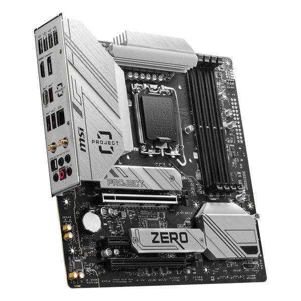 背面コネクタマザーボード MSI B760M PROJECT ZERO B760M PROJECT ZERO | MSI マザーボード Intel B760チップセット