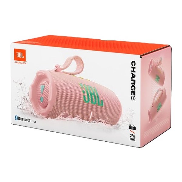 JBL ジェービーエルCharge 6 ポータブルBluetoothスピーカー 防水対応/ピンク JBLCHARGE6PINK(2662580)送料無料