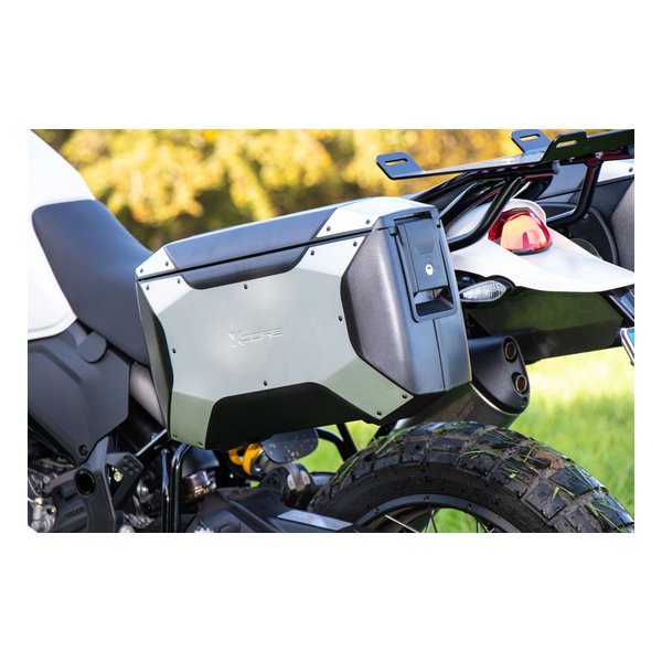 HEPCO&BECKER（ヘプコアンドベッカー）サイドケース Xコア C-Bowサイドキャリア用 左右セット ブラック/シルバー 6102950000(2631462)代引不可 送料無料_1