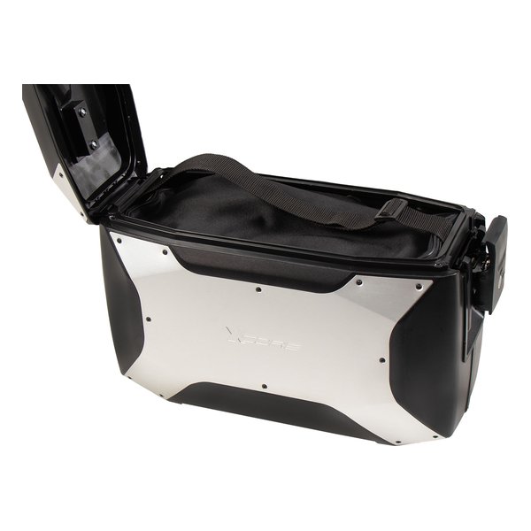 HEPCO&BECKER（ヘプコアンドベッカー）サイドケース Xコア C-Bowサイドキャリア用 左右セット ブラック/シルバー 6102950000(2631462)代引不可 送料無料_7